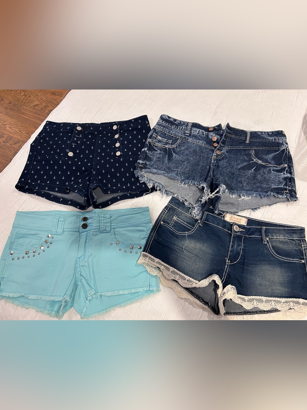 Lot of 4 Jean Shorts